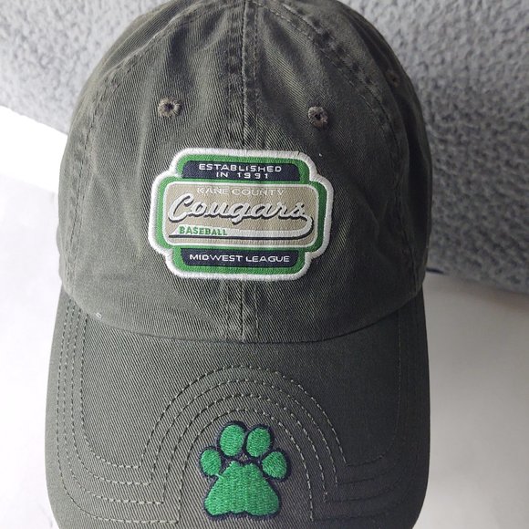 KANE COUNTY COUGARS MIDWEST LEAGUE HAT CAP MINOR LEAGUE BASEBALL ADJUSTABLE - Picture 1 of 3